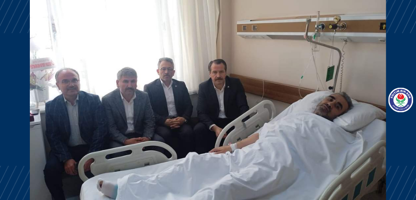 Erciyes Üniversitesi Tıp Fakültesi’nde tedavisi süren Malatya Delegemiz Vahap Yıldız kardeşimizi ziyaretimiz